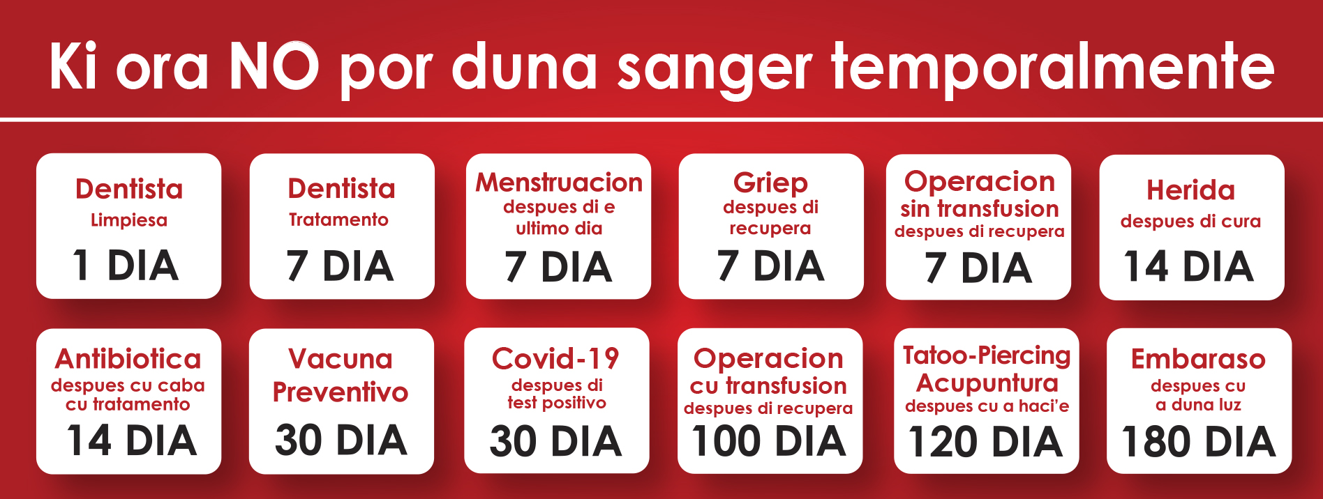 Donate blood Aruba